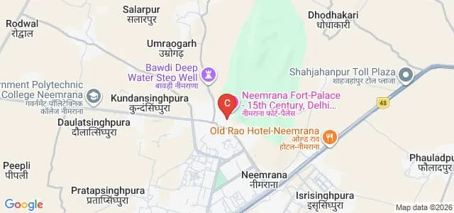 Raffles University, Neemrana Map