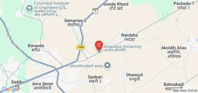 Anjaneya University, Raipur Map