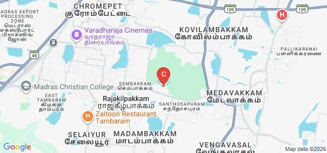 SIVET College, Chennai Map