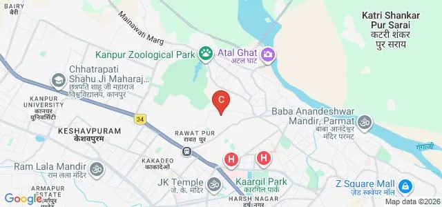 Chandra Shekhar Azad University of Agriculture and Technology, Kanpur Map