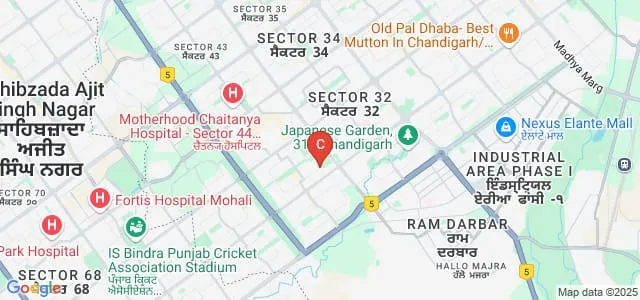 Post Graduate Government College, Sector 46 Chandigarh Map