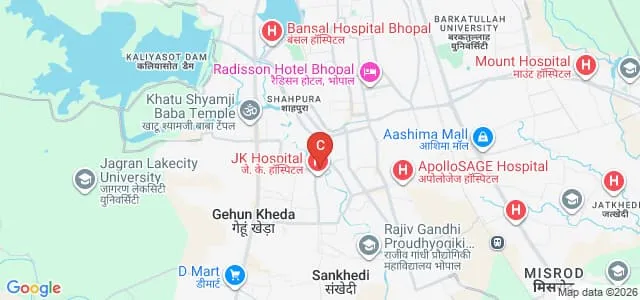 LNCT University, Bhopal Map