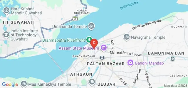Cotton College State University, Guwahati Map