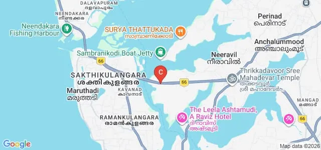 Sreenarayanguru Open University, Kollam Map