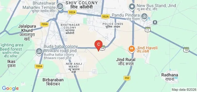 Chaudhary Ranbir Singh University, Jind Map