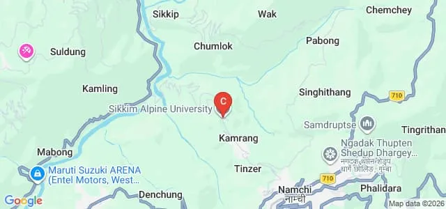 Sikkim Alpine University, Namchi Map