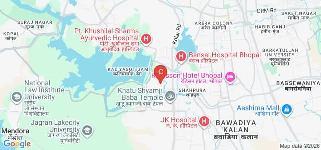 Madhya Pradesh Bhoj Open University, Bhopal Map