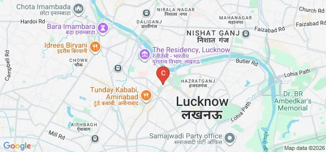 Bhatkhande Sanskriti Vishwavidyalaya, Lucknow Map