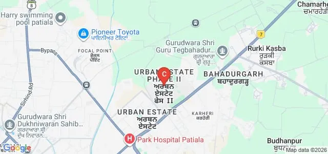 Punjabi University, Patiala Map
