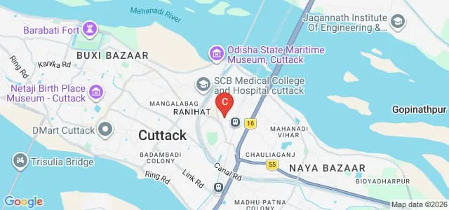 Madhusudan Law University, Cuttack Map