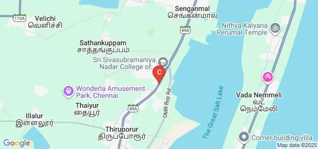 Shiv Nadar University, Chennai Map