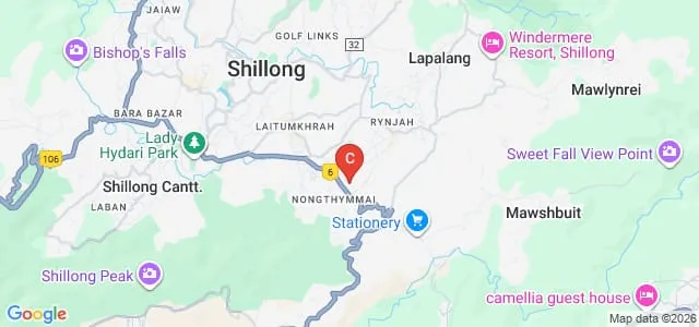 MIT University, Shillong Map