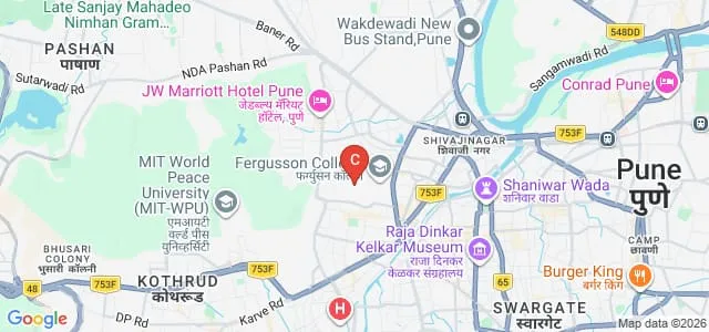 DES Pune University, Pune Map