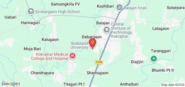 Bodoland University, Rangalikhata Map