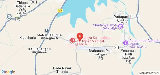 Sri Sathya Sai Institute of Higher Learning, Prasanthi Nilayam Map