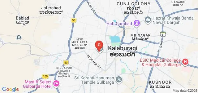 Sharnbasva University, Kalaburagi Map