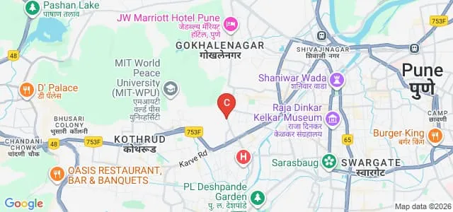 Film and Television Institute of India, Pune Map