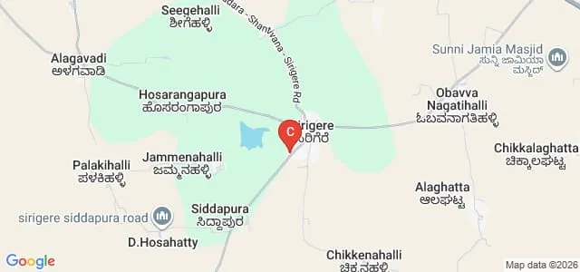M Basavaiah Residential College, Chitradurga Map