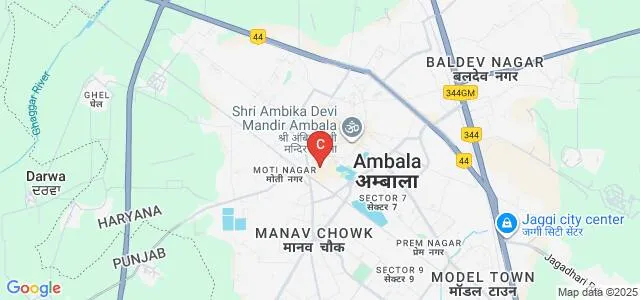 Dev Samaj College for Girls, Ambala Map