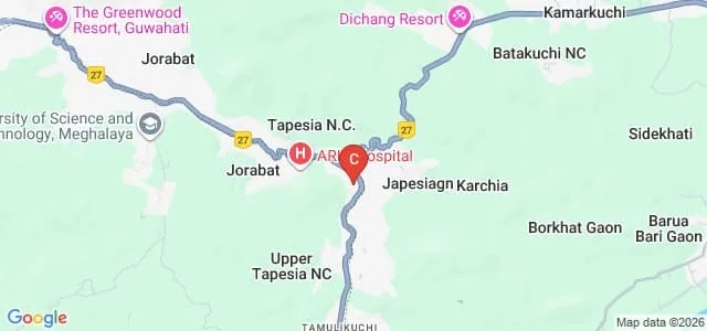 CMJ University, Shillong Map