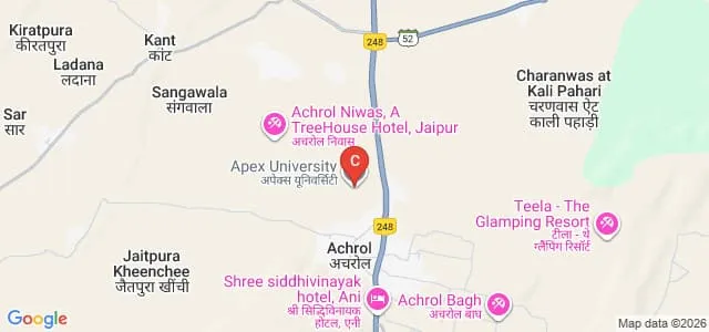 Apex University, Jaipur Map