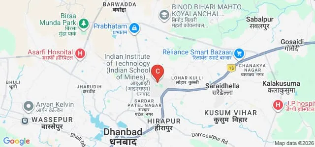 Indian Institute of Technology Indian School of Mines Dhanbad Map