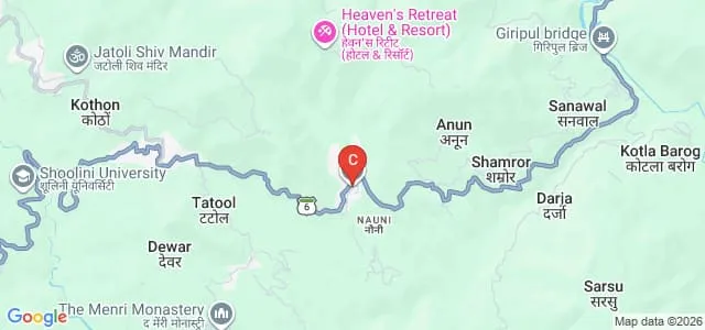Dr Yashwant Singh Parmar University of Horticulture and Forestry, Nauni Map
