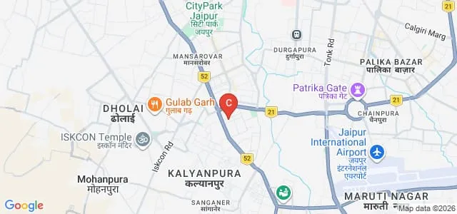 IIS University, Jaipur Map