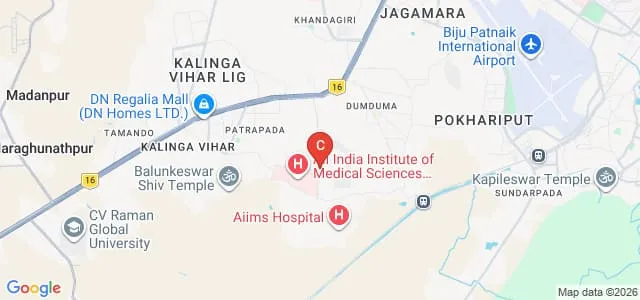 All India Institute of Medical Sciences Bhubaneswar Map