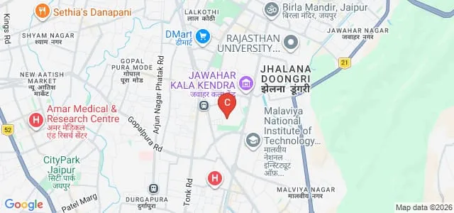 Dr Bhimrao Ambedkar Law University, Jaipur Map