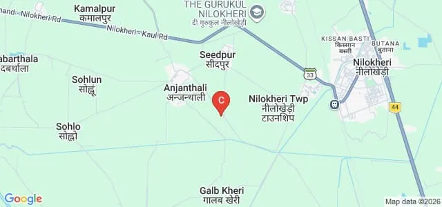 Maharana Pratap Horticultural University, Karnal Map