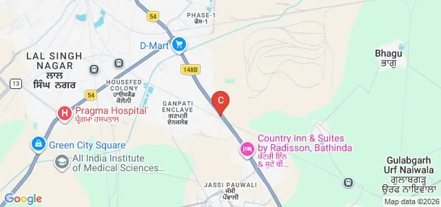 Central University of Punjab, Bathinda Map