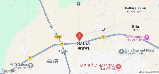 Shri Rama Krishna College of Pharmacy, Satna Map