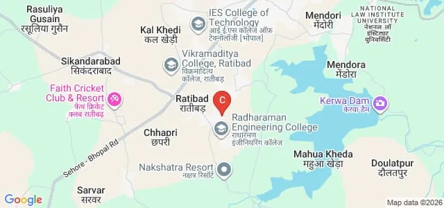 Madhyanchal Professional University, Bhopal Map