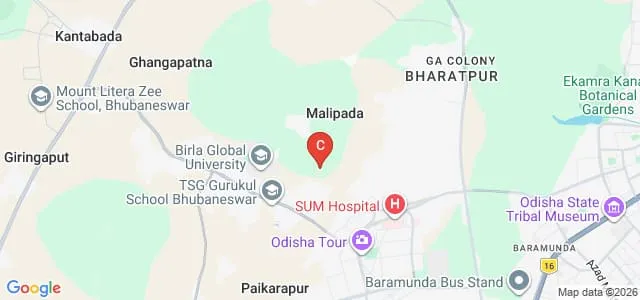 Odisha University of Agriculture and Technology, Bhubaneswar Map