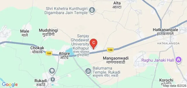 Sanjay Ghodawat University, Kolhapur Map