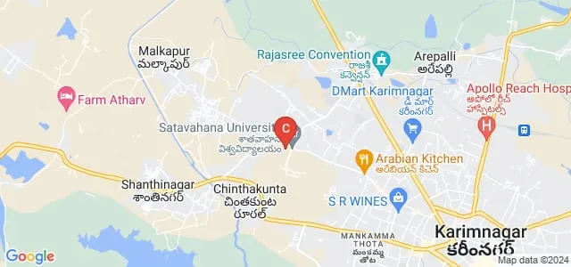 Satavahana University, Karimnagar Map