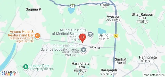 All India Institute of Medical Sciences Kalyani Map