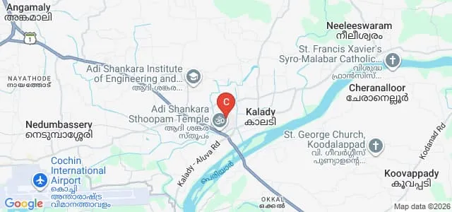 Sree Sankaracharya University of Sanskrit, Kalady Map
