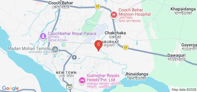 Cooch Behar Panchanan Barma University, Cooch Behar Map