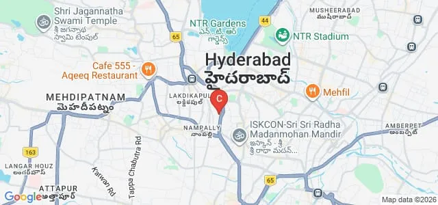 Potti Sreeramulu Telugu University, Hyderabad Map