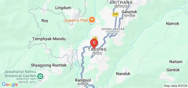 Sikkim Professional University, Sikkim Map