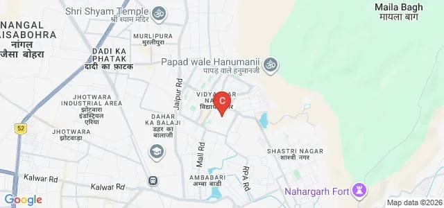 Biyani Institute of Yoga and Naturopathy, Jaipur Map