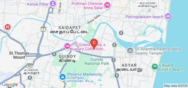 Anna University, Chennai Map
