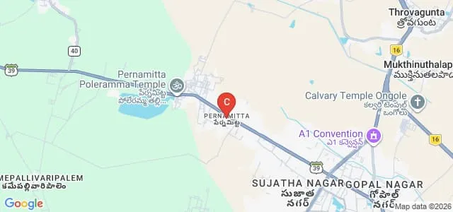 Andhra Kesari University, Ongole Map