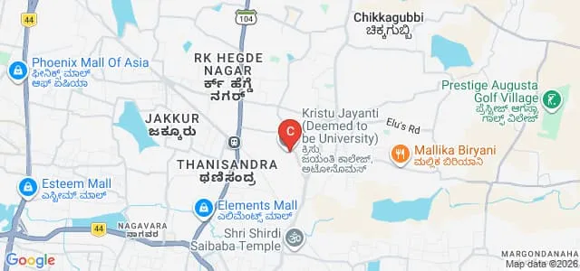 Kristu Jayanti Deemed to be University, Bengaluru Map