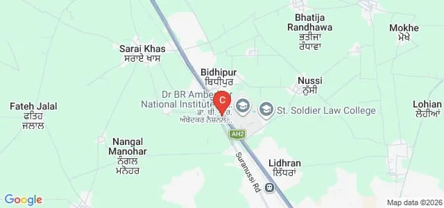 Dr B R Ambedkar National Institute of Technology Jalandhar Map