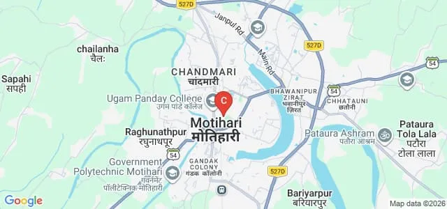 Mahatma Gandhi Central University, Motihari Map
