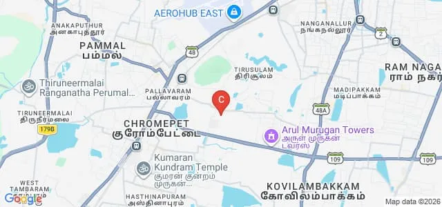 Vel's Institute of Science Technology and Advanced Studies, Chennai Map