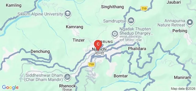 Sikkim Sardar Patel University, Namchi Map